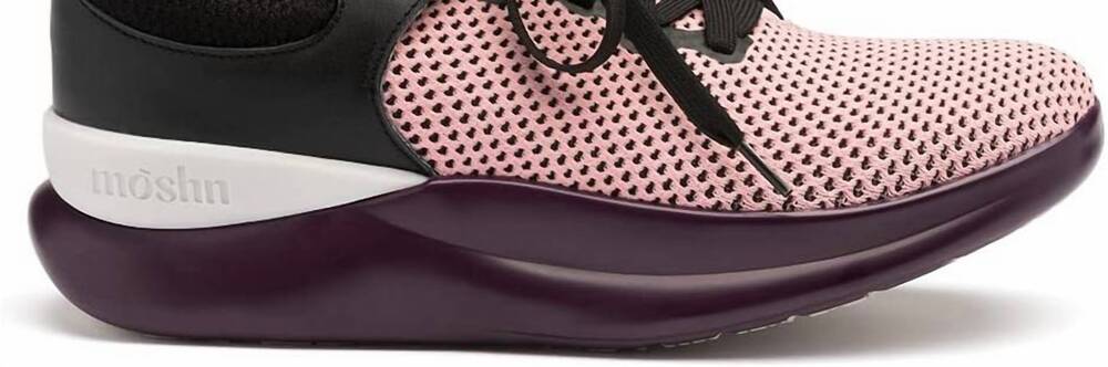 NEW MOSHN women's rhythm sneakers in quartz pink